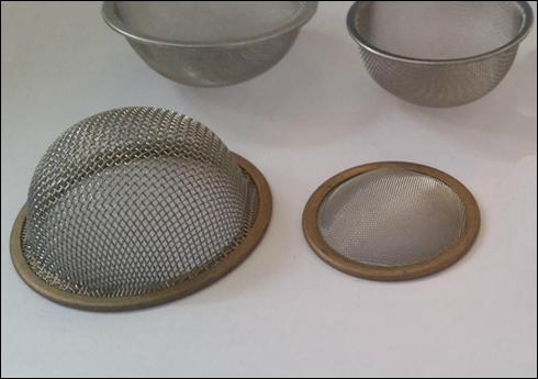 Square hole woven wire gas filter strainer